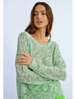 Jersey de manga larga en punto mezclado