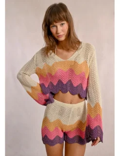 Jersey de manga larga multicolor
