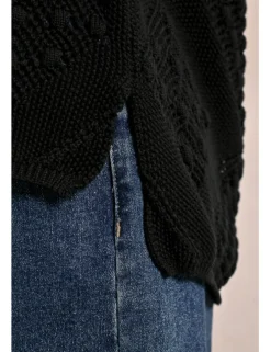 Jersey de manga larga tejido bordado