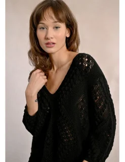 Jersey de manga larga tejido bordado