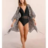 Kimono de manga mariposa con estampado
