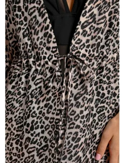 Kimono de manga mariposa con estampado