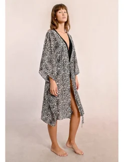 Kimono de manga mariposa con estampado