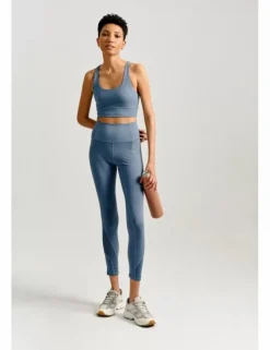 Legging en tejido suave, con transparencia