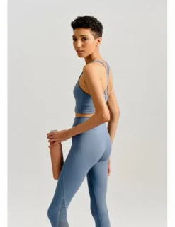 Legging en tejido suave, con transparencia
