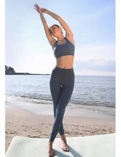 Legging en tejido suave, con transparencia