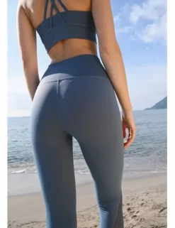 Legging en tejido suave, con transparencia