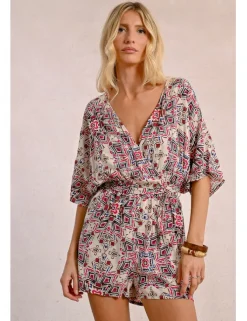 Mono corto con lazada y estampado