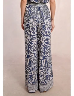 Pantalón largo con estampado animal