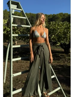 Pantalón largo con lazada