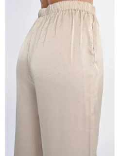 Pantalón largo detalle lunares