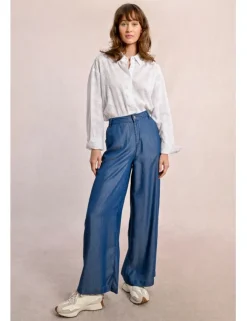 Pantalón largo efecto vaquero