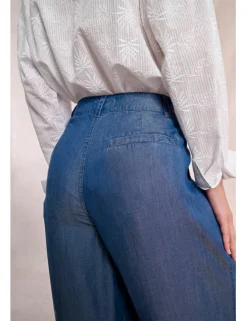 Pantalón largo efecto vaquero