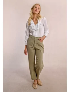 Pantalón tobillero cinco bolsillos