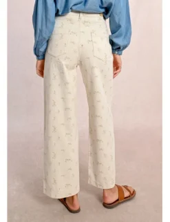 Pantalón tobillero estampado flores