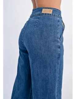 Pantalón vaquero, largo perneras anchas