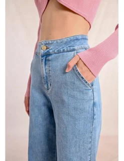 Pantalón vaquero, largo perneras anchas