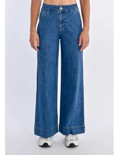 Pantalón vaquero, largo perneras anchas