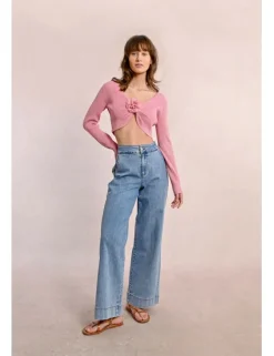 Pantalón vaquero, largo perneras anchas
