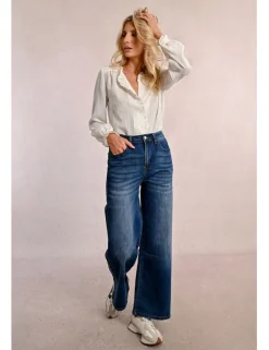 Pantalón vaquero perneras anchas