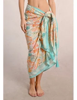 Pareo largo con estampado