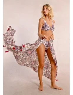 Pareo largo con estampado