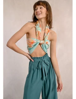 Pareo largo con estampado