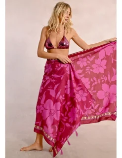 Pareo largo con estampado
