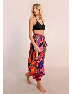 Pareo largo con estampado