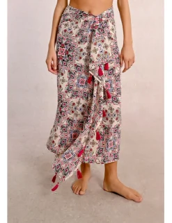Pareo largo con estampado