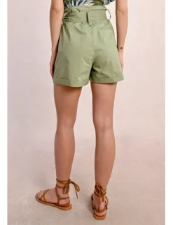 Short corto con estampado y lazada