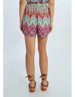Short corto estampado multicolor