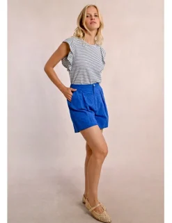 Short corto motivo paisley