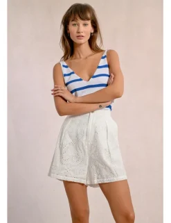 Short corto motivo paisley