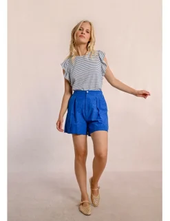 Short corto motivo paisley