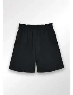 Short de tiro alto detalle pliegues