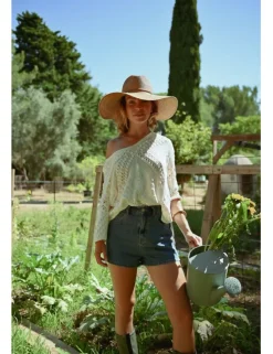 Short vaquero cinco bolsillos
