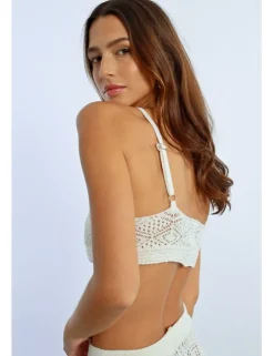 Top crop de crochet