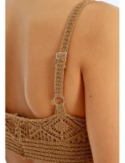 Top crop de crochet