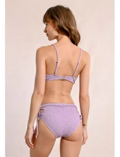Top de bikini de tirantes escote tiras y lazada