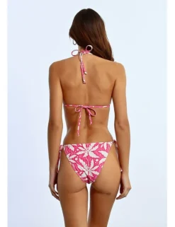 Top de bikini de triangulo estampado floral