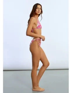 Top de bikini de triangulo estampado floral