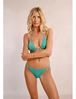 Top de bikini triángulo detalle corazón
