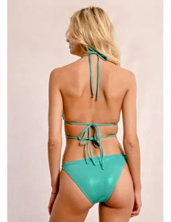 Top de bikini triángulo detalle corazón