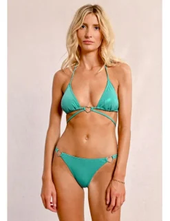 Top de bikini triángulo detalle corazón