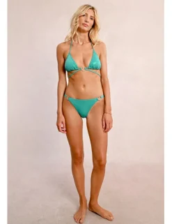 Top de bikini triángulo detalle corazón