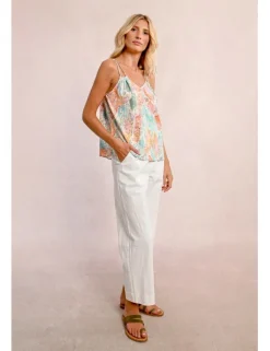 Top de doble tirante con estampado