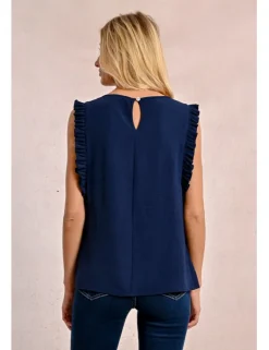 Top de manga mariposa con estampado