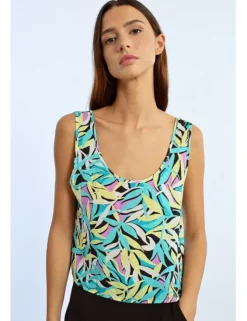 Top de tirantes con estampado floral