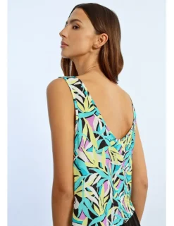 Top de tirantes con estampado floral